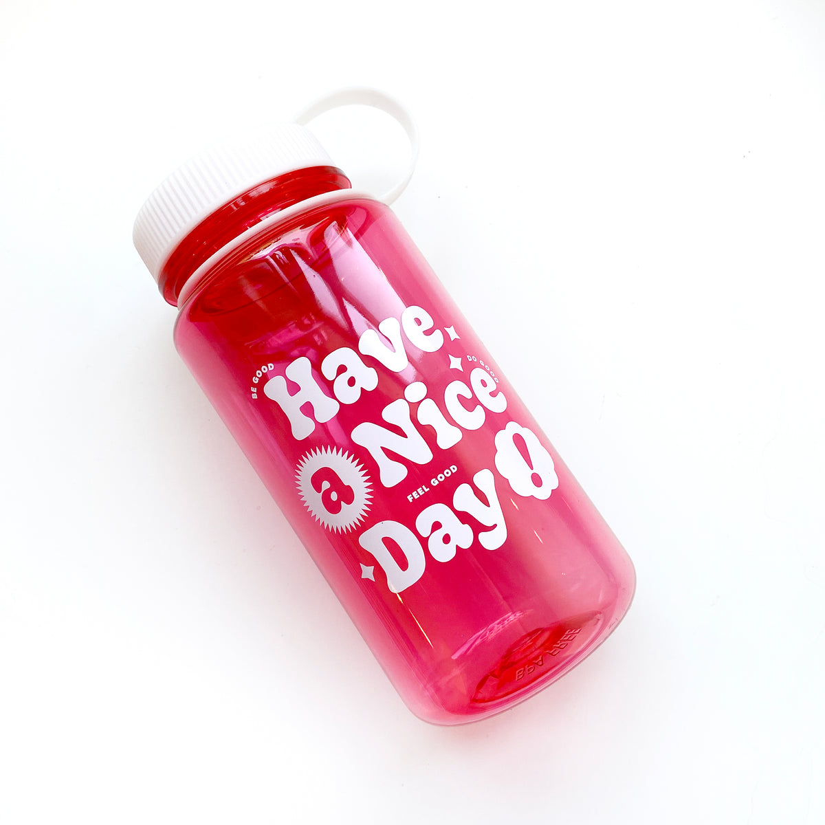 Have a Nice Day Glass Water bottle