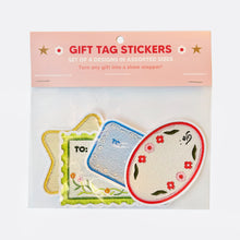 Load image into Gallery viewer, Embroidered Patch Gift Tag Stickers
