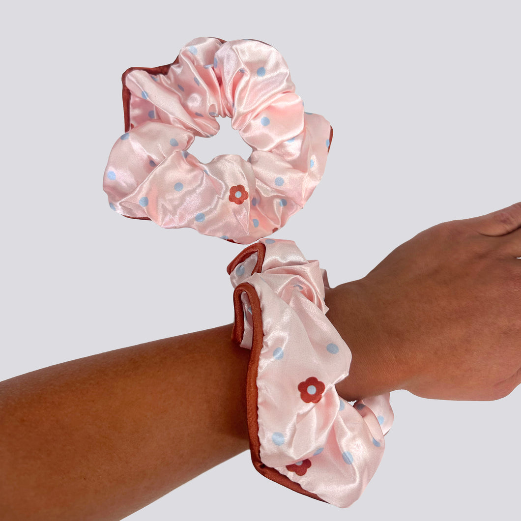 Cocoa Dream Satin Scrunchie