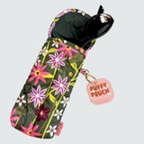 Green Floral Puffy Glasses Pouch