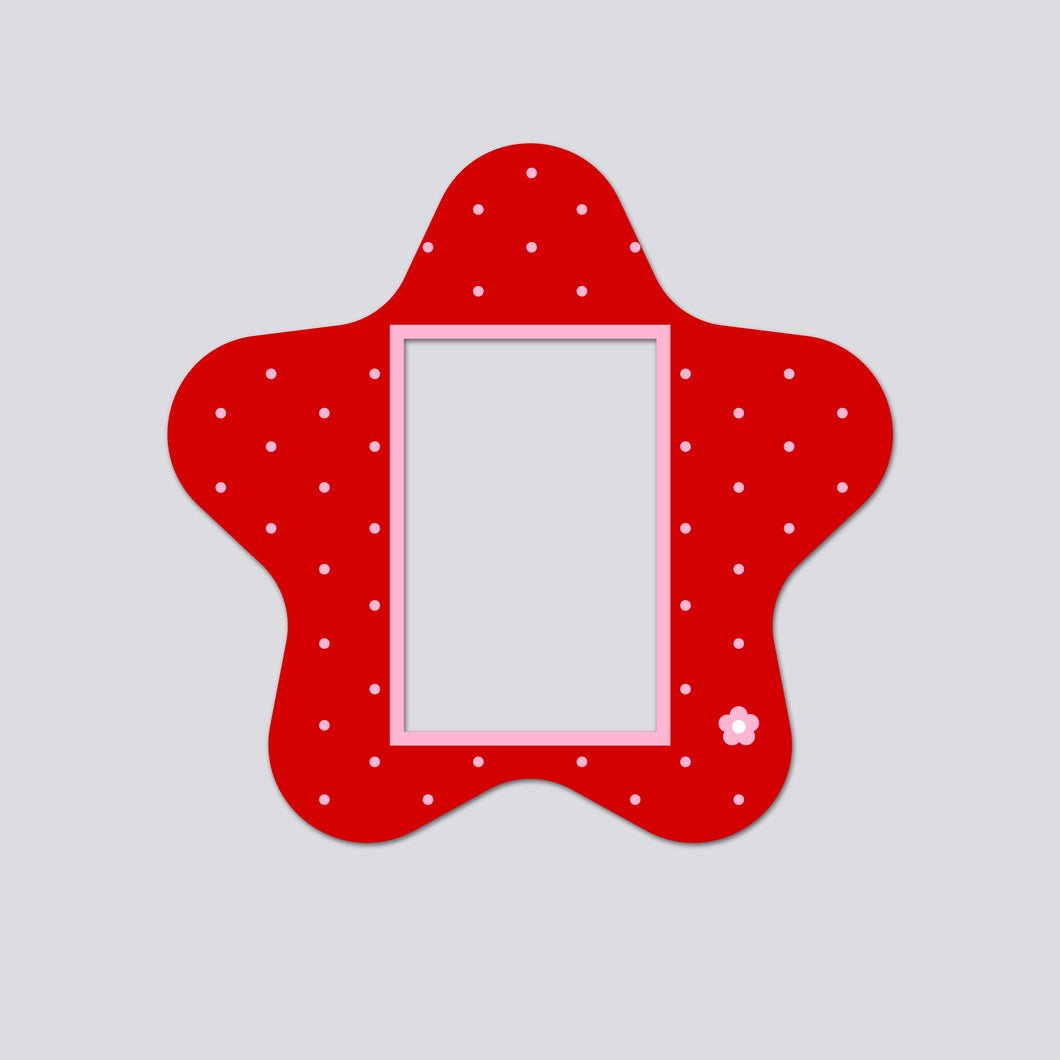 Red Star Mini Magnetic Photo Frame