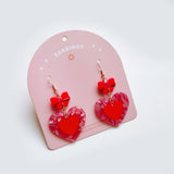 Bow and Heart Earrings