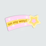 On My Way Shooting Star Bumper Magnet