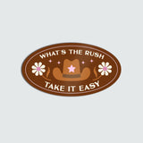 Take it Easy Cowboy Hat Bumper Magnet
