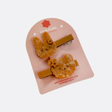 Bunny and Bear Biscuit Hair Clips