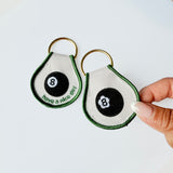 Eight Ball Patch Keychain