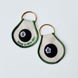 Eight Ball Patch Keychain