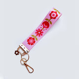Pink Florals Lanyard