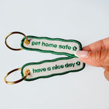 Get Home Safe Patch Keychain