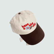 Load image into Gallery viewer, Have A Nice Day Brown Bow Hat