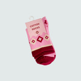 Katy Pink Cotton Socks