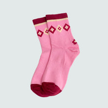 Load image into Gallery viewer, Katy Pink Cotton Socks