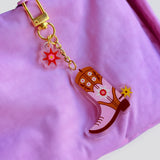 Clear Boot Keychain/Charm