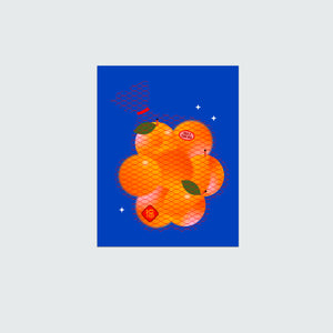 Oranges 3inx4in Mini Print