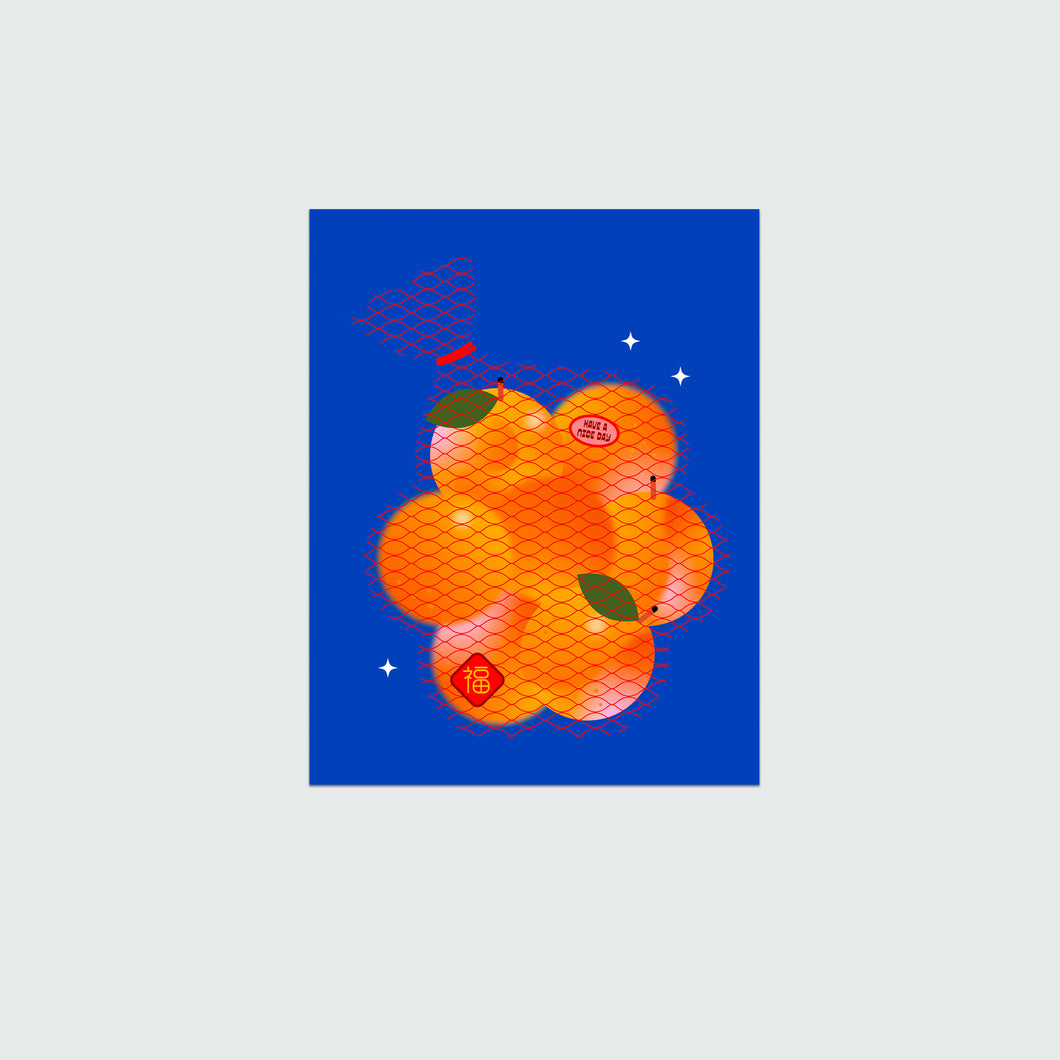 Oranges 3inx4in Mini Print