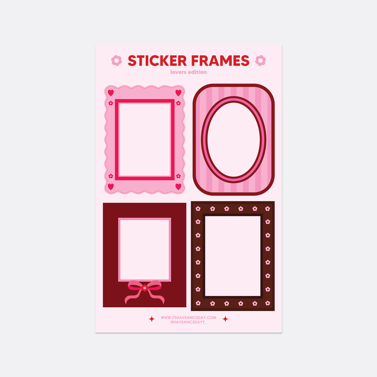 Sticker Frames- Lover Edition – Have a Nice Day