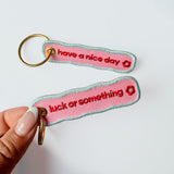 Luck Or Something Patch Keychain