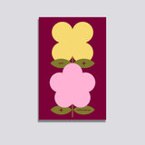 Notepad Maroon Bloom