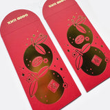 Lucky Oranges Red Envelope Set of 3