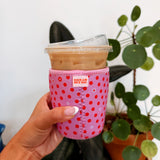 Pink Polka Dots Drink Sleeve
