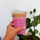 Pink Polka Dots Drink Sleeve