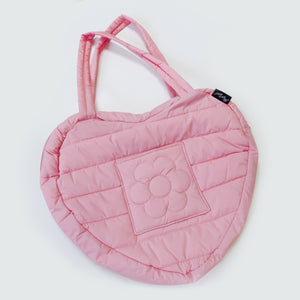 Heart Puff Bag- Pink