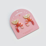 Shrimp Cocktail Earrings