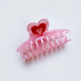 Radiating Heart Hair Claw