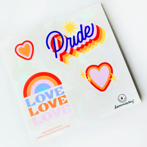 Pride Suncatcher Sheet (4 Stickers)