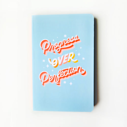 Progress Over Perfection Dotted Notebook