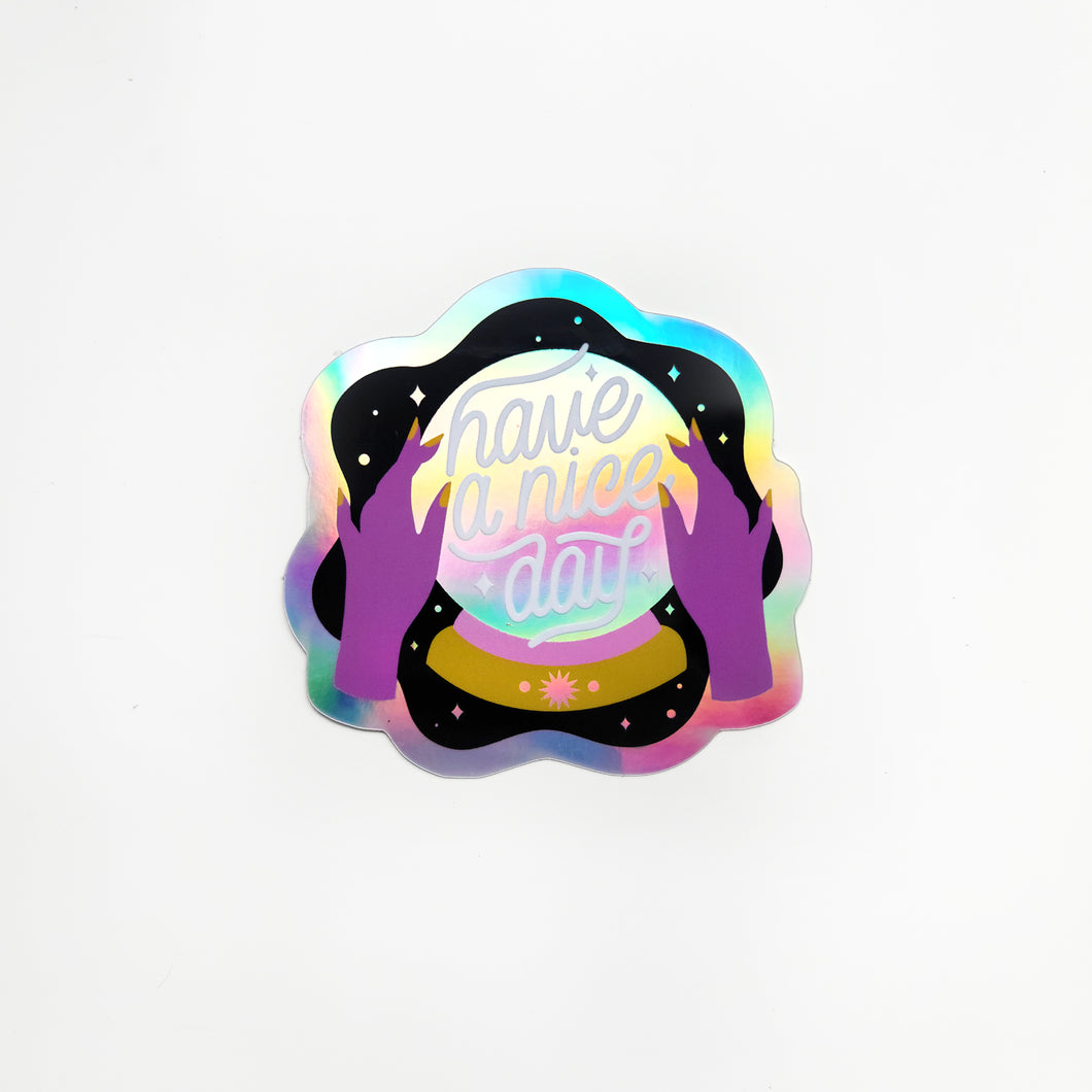 HALLOWEEN Crystal Ball Holographic Sticker