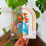 Breathe Deeply. Exhale Slowly Suncatcher (bigger)