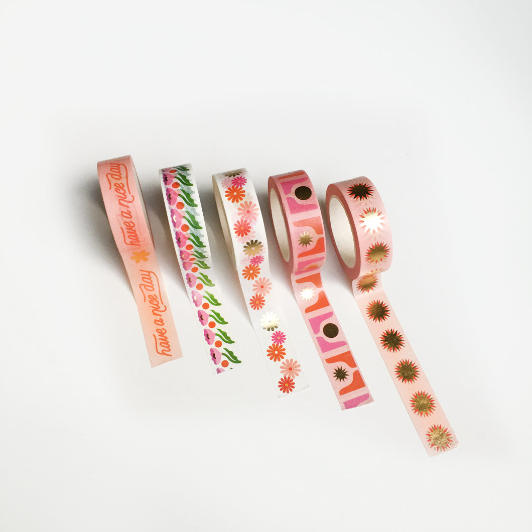 Washi Tape Set of 5