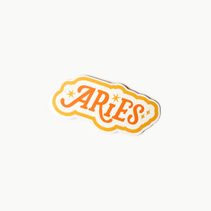 Aries Clear Die Cut Sticker