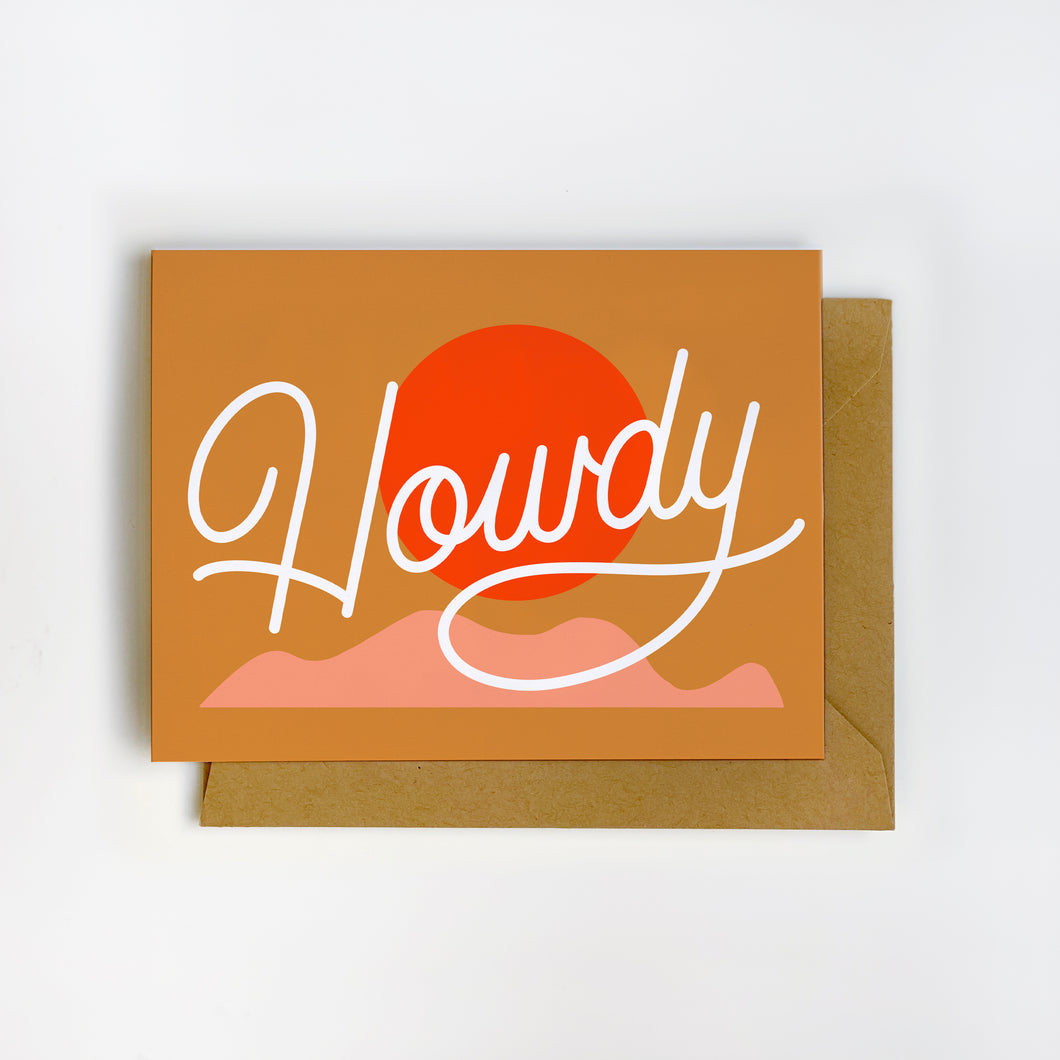 Howdy Anytime Greeting Card