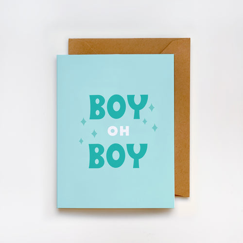 Boy Oh Boy Greeting Card