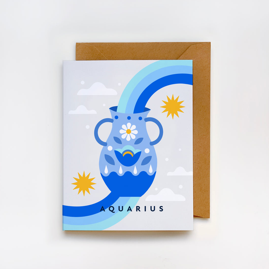 Aquarius Greeting Card