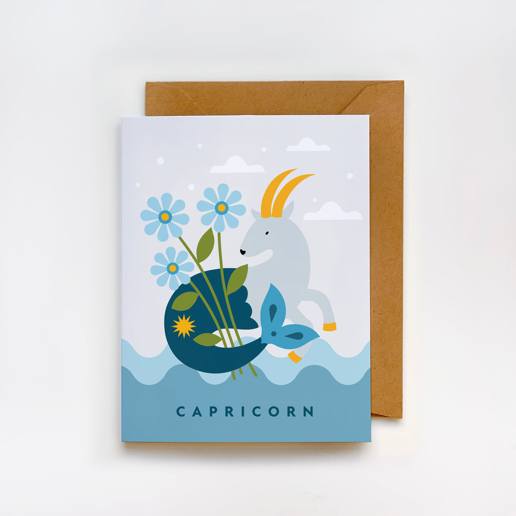 Capricorn Greeting Card