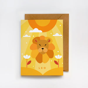 Leo Greeting Card