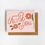 Thank You Script Greeting Card