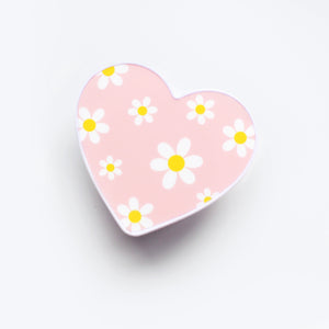 Daisy Heart Phone Grip Pink