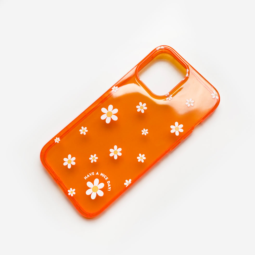 Claire Neon Orange Phone Case
