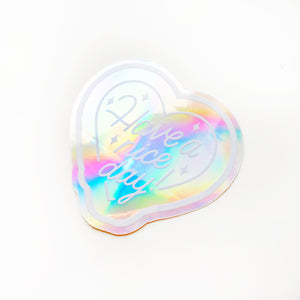 Heart Holographic Sticker