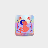 Aries Holographic Rectangle Sticker