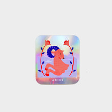Load image into Gallery viewer, Aries Holographic Rectangle Sticker