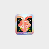 Gemini Holographic Rectangle Sticker