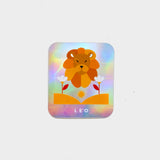 Leo Holographic Rectangle Sticker