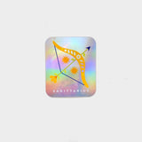 Sagittarius Holographic Rectangle Sticker