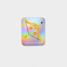 Load image into Gallery viewer, Sagittarius Holographic Rectangle Sticker