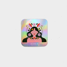 Load image into Gallery viewer, Virgo Holographic Rectangle Sticker